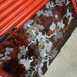 Vietnamese 3'x18" handout mother of pearl Art Panels..4 pc