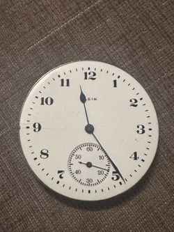 Elgin Pocket Watch Dial Movement