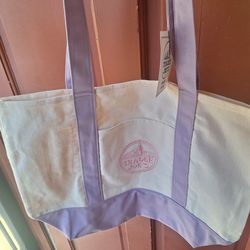 Trader Joe's lavender tote bag