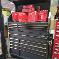 52in Husky Matte Black Finish Heavy Duty Steel Mobile Toolbox Toolchest, New, Financing Available, Minor Scuffs,Scratches, Dings And Dents 