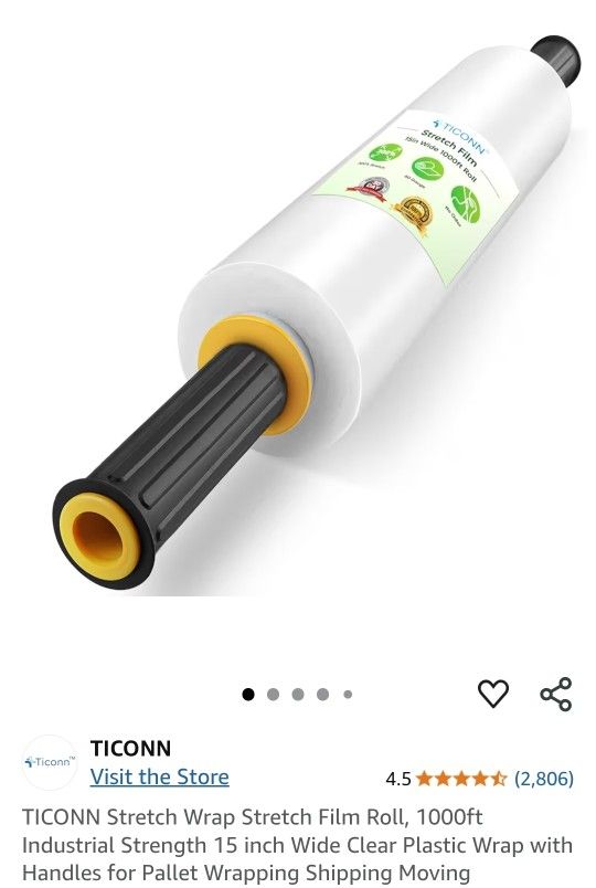 Ticonn Shrink Wrap Film- Clear 1pk***