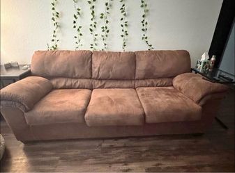 Beautiful beige colored sofa couch