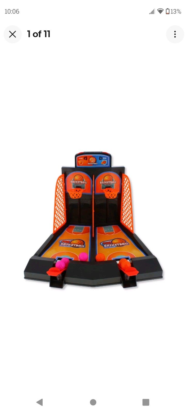 Tabletop Basketball Game Score Board Family Fun Game 2 Player Game Gift UK