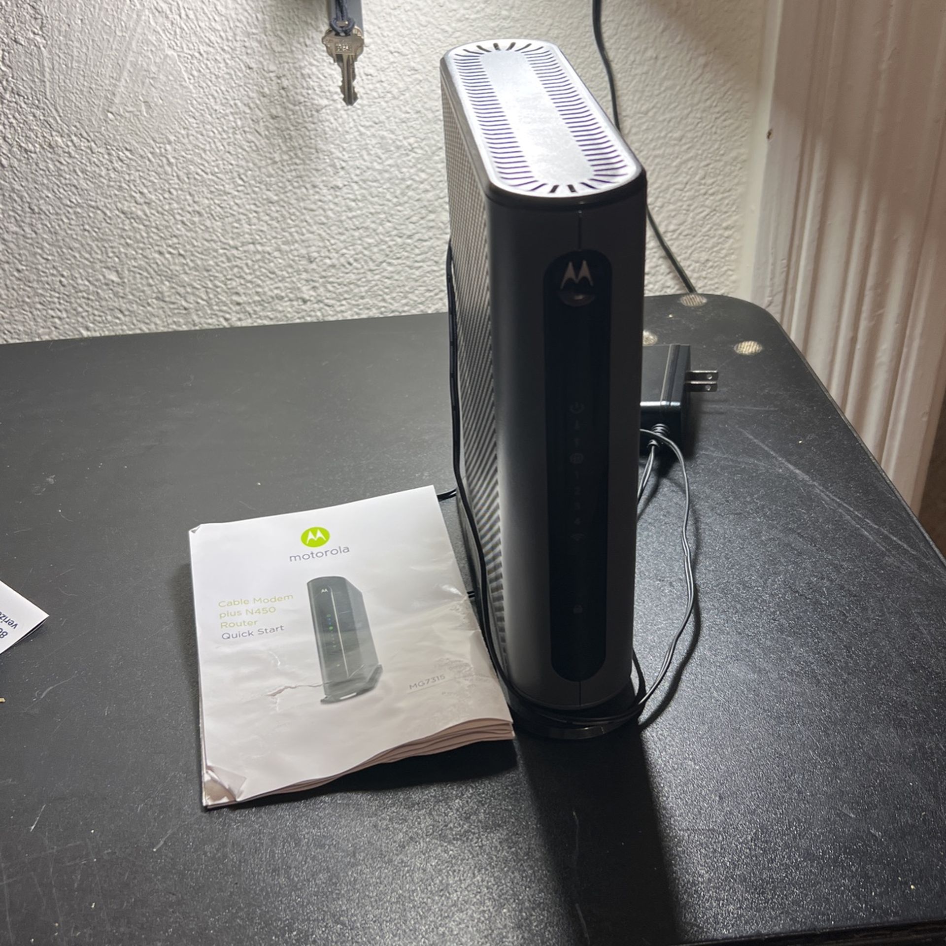 motorola N450 cable modem and router