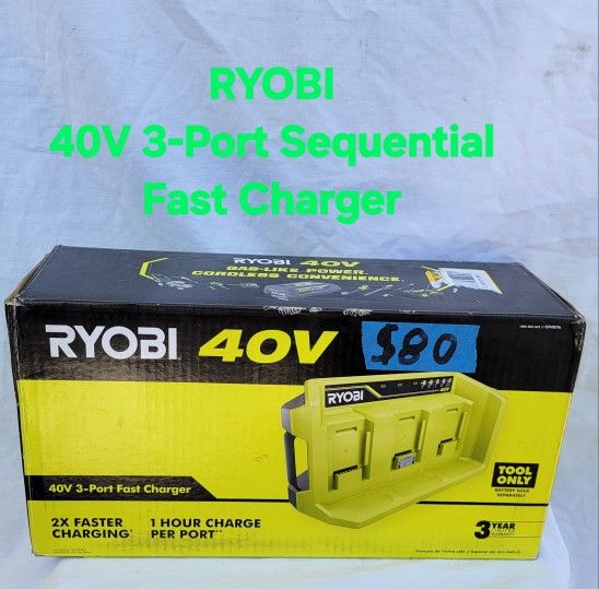 40V 3 Port Sequential Fast Charger