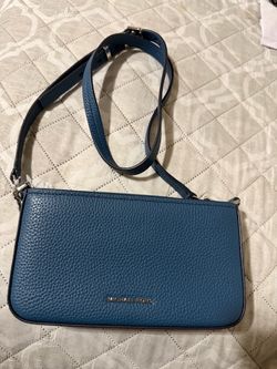 Michael Kors Blue Leather Crossbody Bag