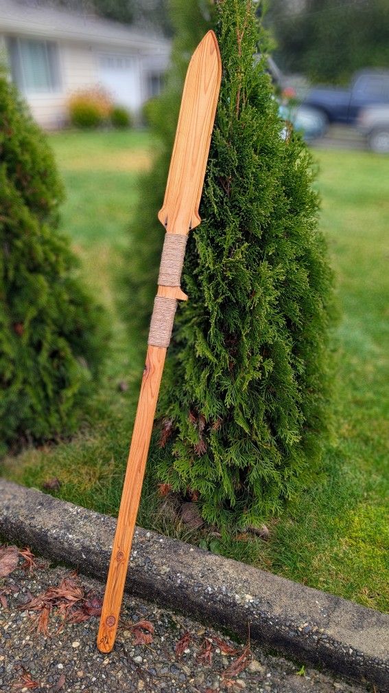 Hand Crafted Wooden Spear - The Hospitaller