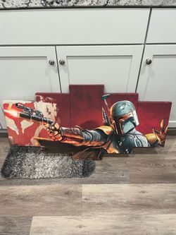 Boba fett canvas artwork