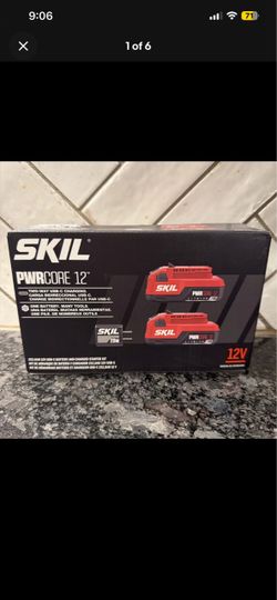 SKIL PWR CORE 12V 2.0Ah Battery & Charger (2 Batteries + USB-C Charger)