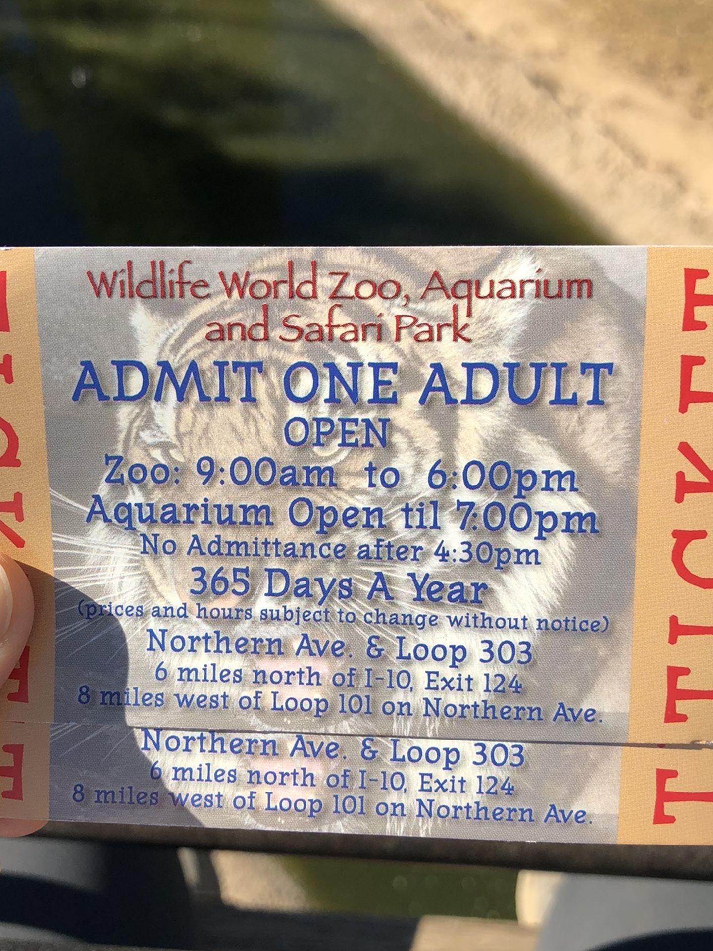 Wildlife World Zoo, Aquarium & Safari Park Tickets