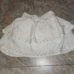 Zara white flowy skirt new