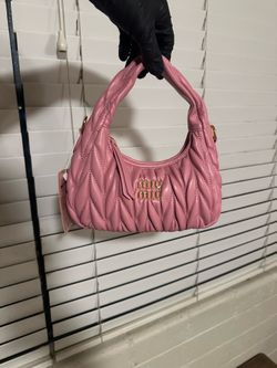 Pink Mui Mui purse new with box comes with short and longer strap