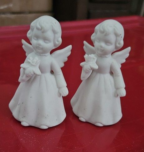 Vintage Schmid Bros porcelain angels