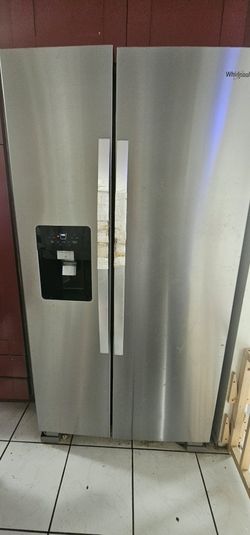 Whirlpool Dual Door Stainless Steel Fridge