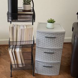 3-Drawer Storage & Bookshelf