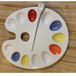 Ceramic Artist Plate Palette 