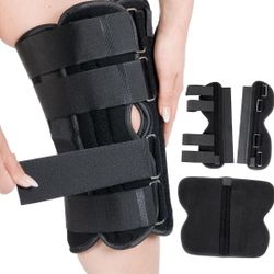 16” Long Adjustable Three Panel Orthopedic Knee Immobilizer 

