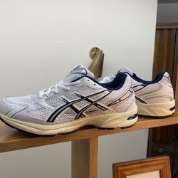 ASICS Gel-1130 White/Navy Blue/Cream Men’s Size 11
