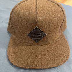 VANS Off The Wall Leather Patch Snapback Hat