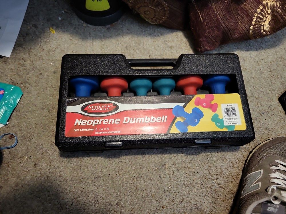 Neoprene Dumbbell Set Contains 2, 3, & 5 LBS