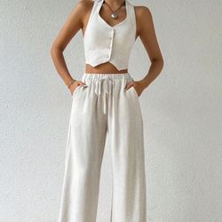 Two Piece Suit/vest With Trousers