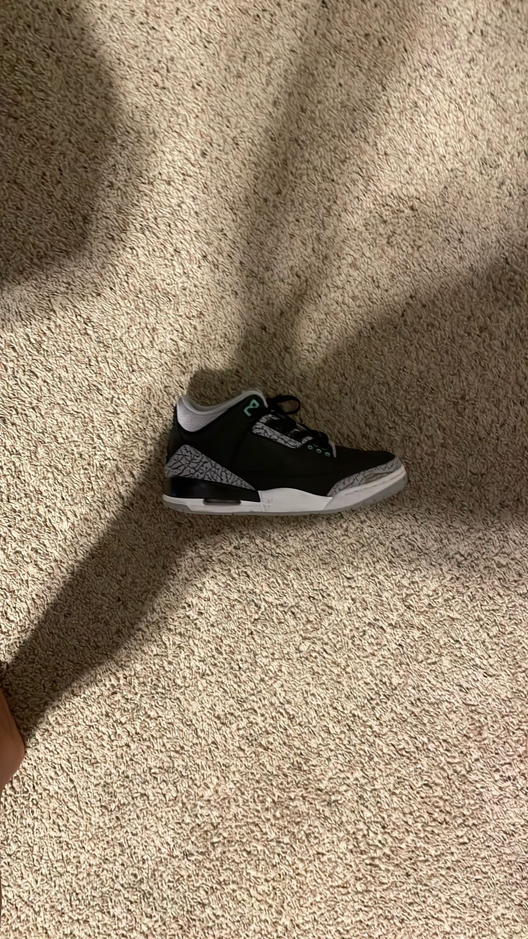 jordan 3 green glow