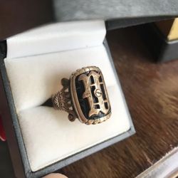 Antique Monogram Ring Jewelry Victorian 