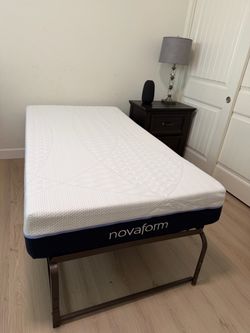 Bed frame with bed