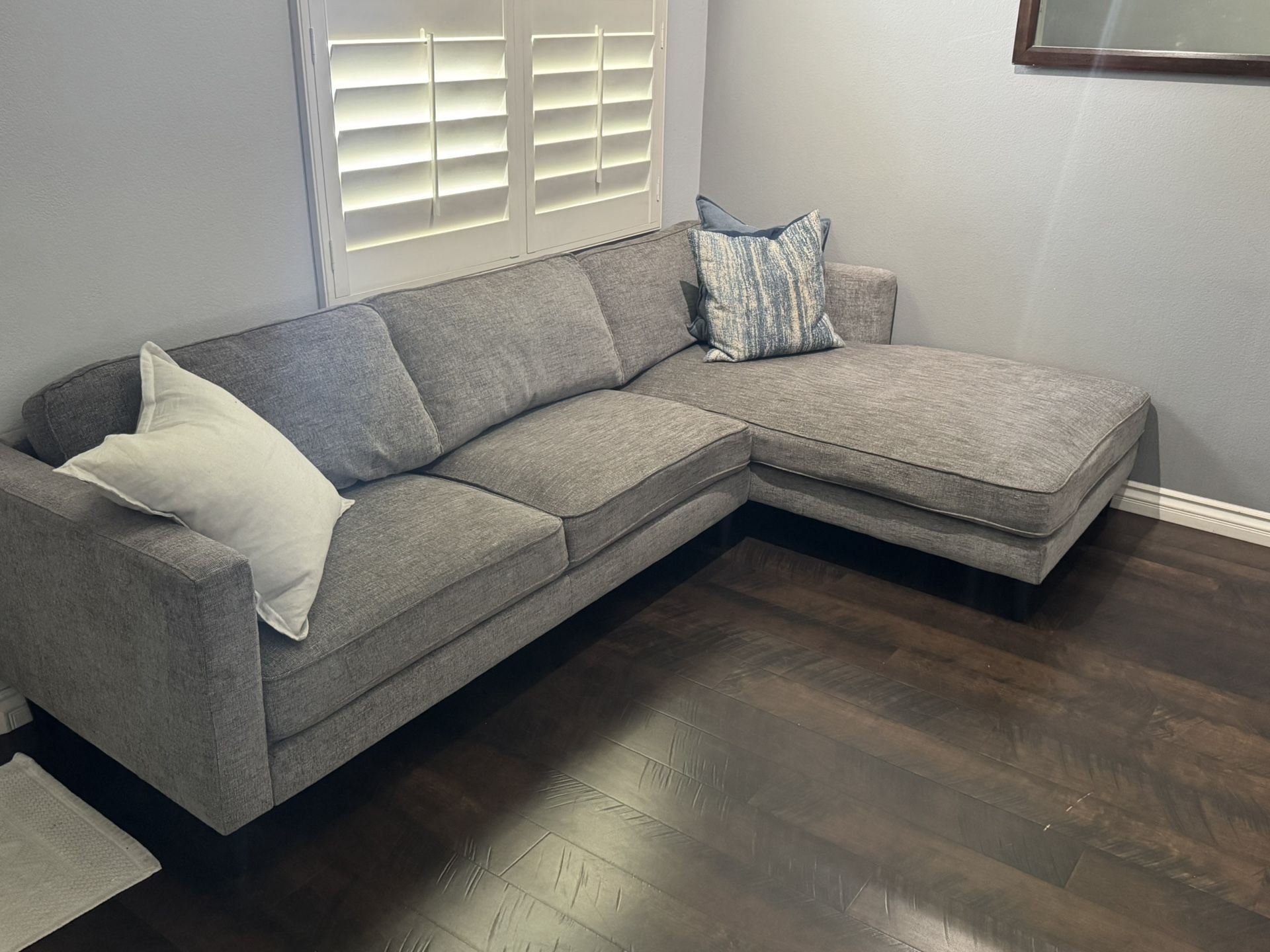 light gray color Sectional Couch