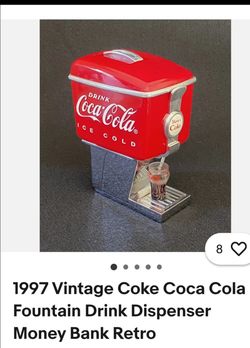 Vintage 1997 Coca-Cola bank