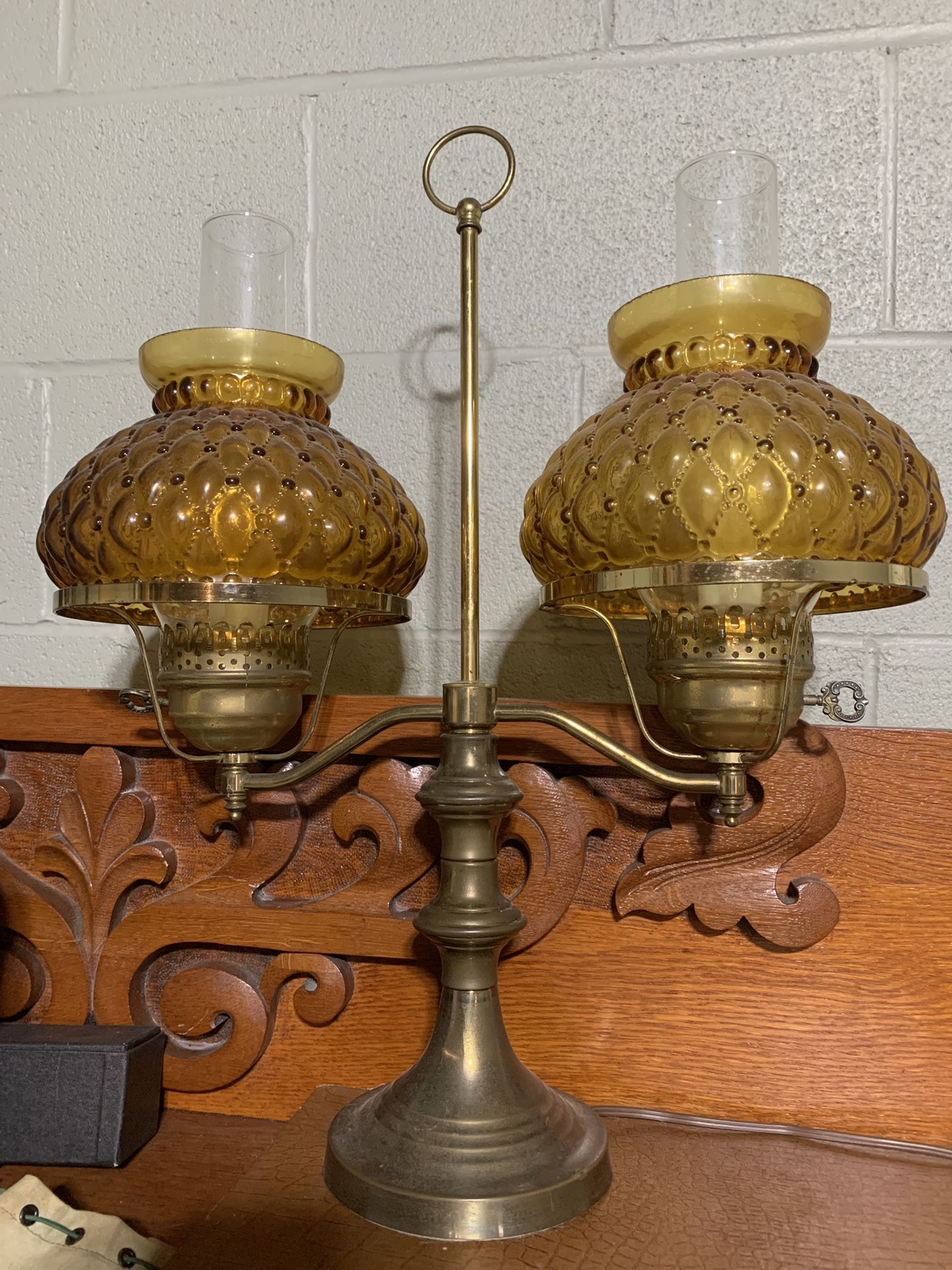 Vintage Double Arm Student Lamp