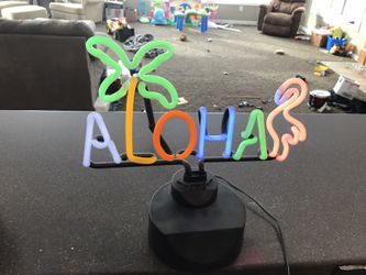 Aloha neon sign