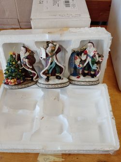 Thomas Kinkade Hamilton Collection St. Nicholas Ornaments - Set of 6