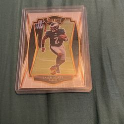 Jalen Hurts Panini Select Rookie Card