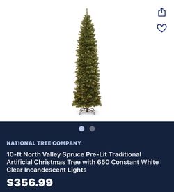 10 Ft Prelit Tree