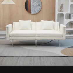 Sofa White Futon Brand New 