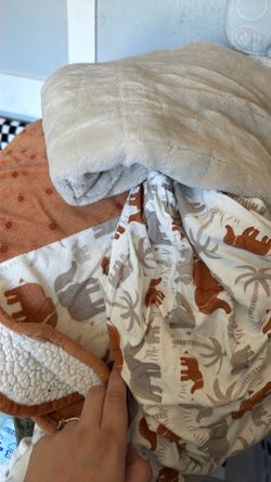 Free crib sheet and 2 blankets