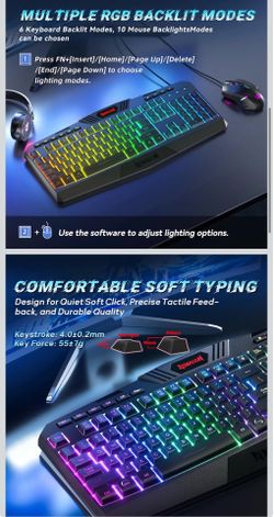 Light Up Wired Keyboard and Mouse