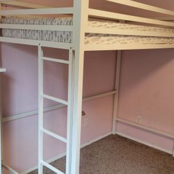 Twin Loft Bed And Matress