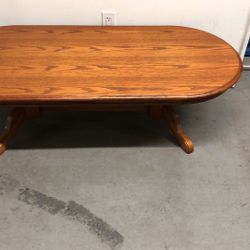 54”wx24”dx16”h Solid wood coffee table good condition
