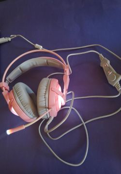Sades A6 Angel Edition virtual 7.1 surround sound gaming headset