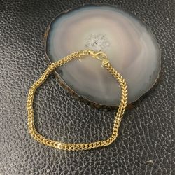 10k Solid Yellow gold Franco Bracelet 8 Inch