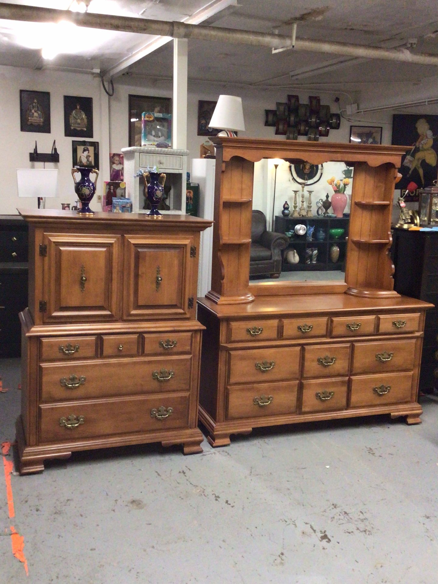 Three Piece Bedroom Set By Young Republic For Sale