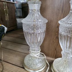 VINTAGE 2 Crystal Lamps