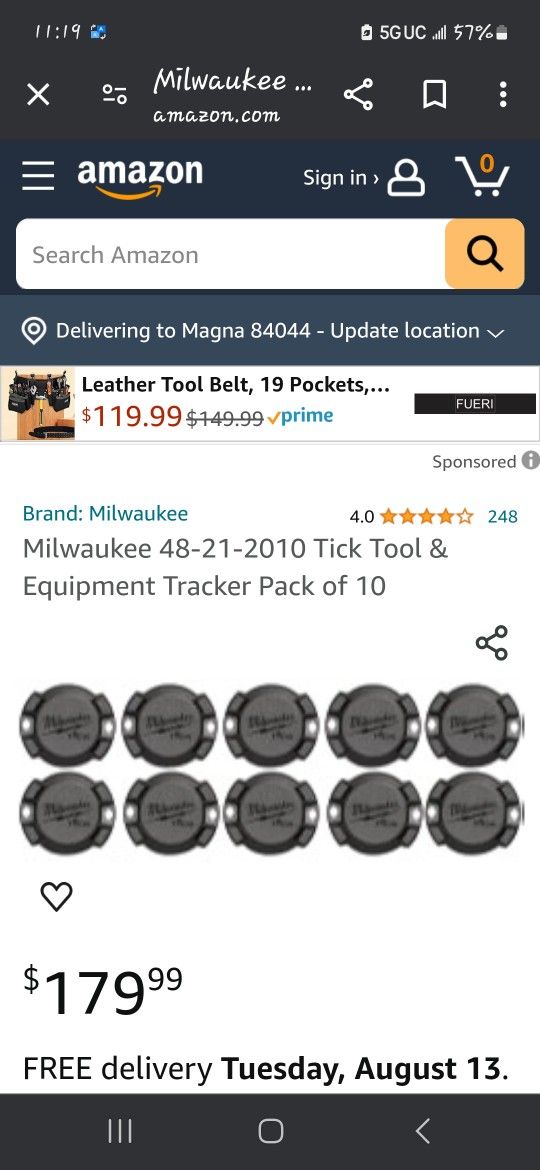 Milwaukee Tool Ticks (GPS)