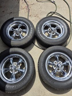 15" Tires, removed from Chevy, lugg spacing are 4" 3/4