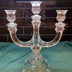 Stunning Piece! Large And Substantial Shannon Crystal Candelabra 