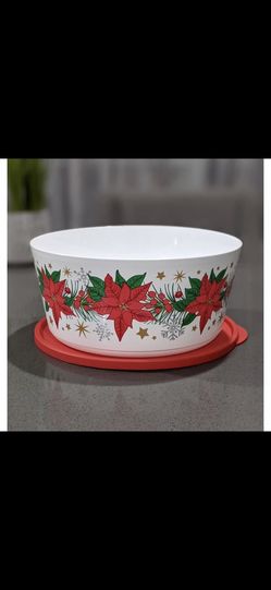 Poinsettia Tupperware