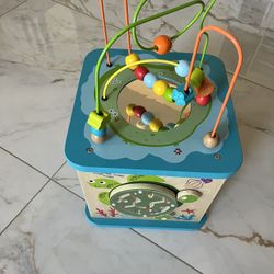Wooden Activity Cube Toy 