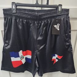NWT Crispy NYC Shorts Dominican Flag Mens Large with strings and deep pockets

Pick up 77095 near Telge/West